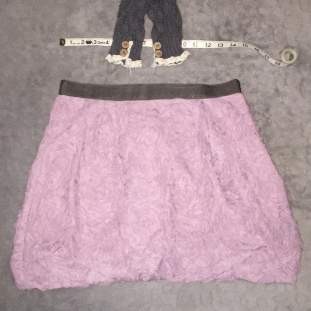 J. Crew Dusty Mauve Rosette Skirt sz 4